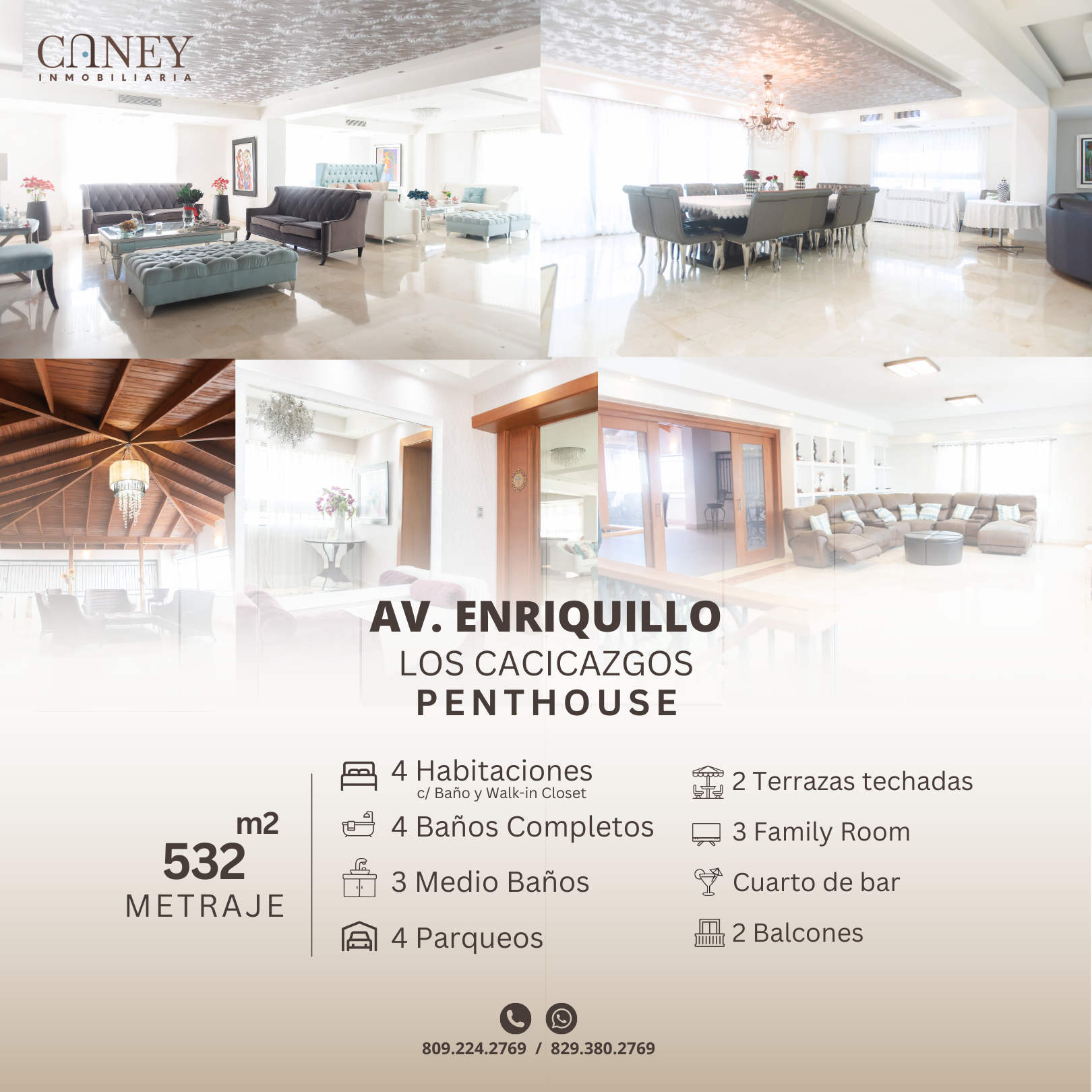 Penthouse de lujo en Av. Enriquillo, Los Cacicazgos